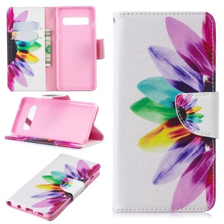 Housse Samsung Galaxy S10 Fleur Aquarelle Housse Samsung Galaxy S10 Fleur Aquarelle