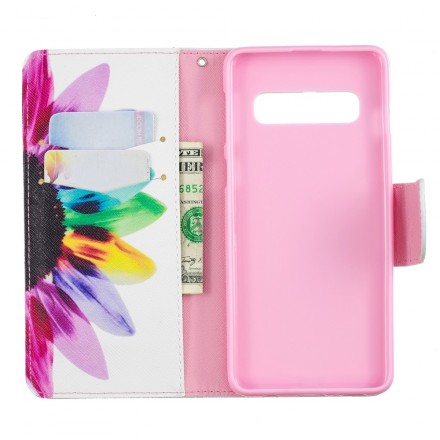 Housse Samsung Galaxy S10 Fleur Aquarelle Housse Samsung Galaxy S10 Fleur Aquarelle