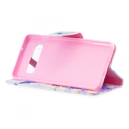 Housse Samsung Galaxy S10 Papillons et Fleurs Peints Housse Samsung Galaxy S10 Papillons et Fleurs Peints