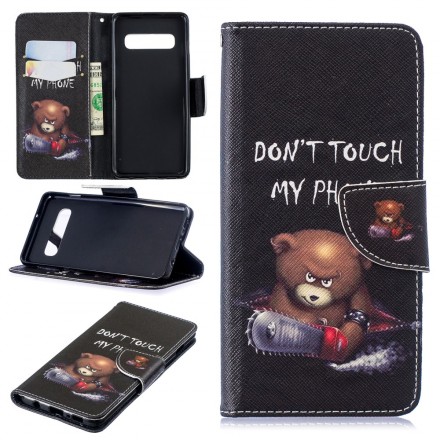 Housse Samsung Galaxy S10 Ours Dangereux Housse Samsung Galaxy S10 Ours Dangereux