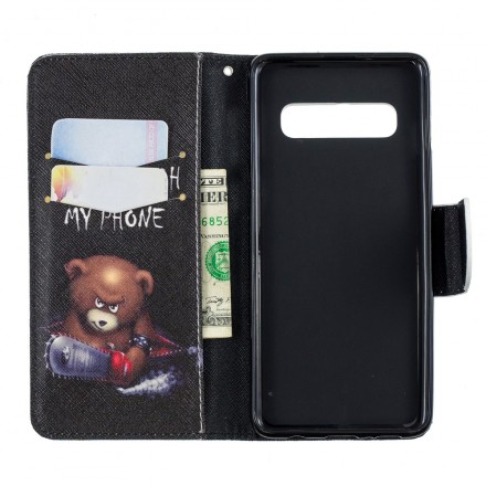 Housse Samsung Galaxy S10 Ours Dangereux Housse Samsung Galaxy S10 Ours Dangereux