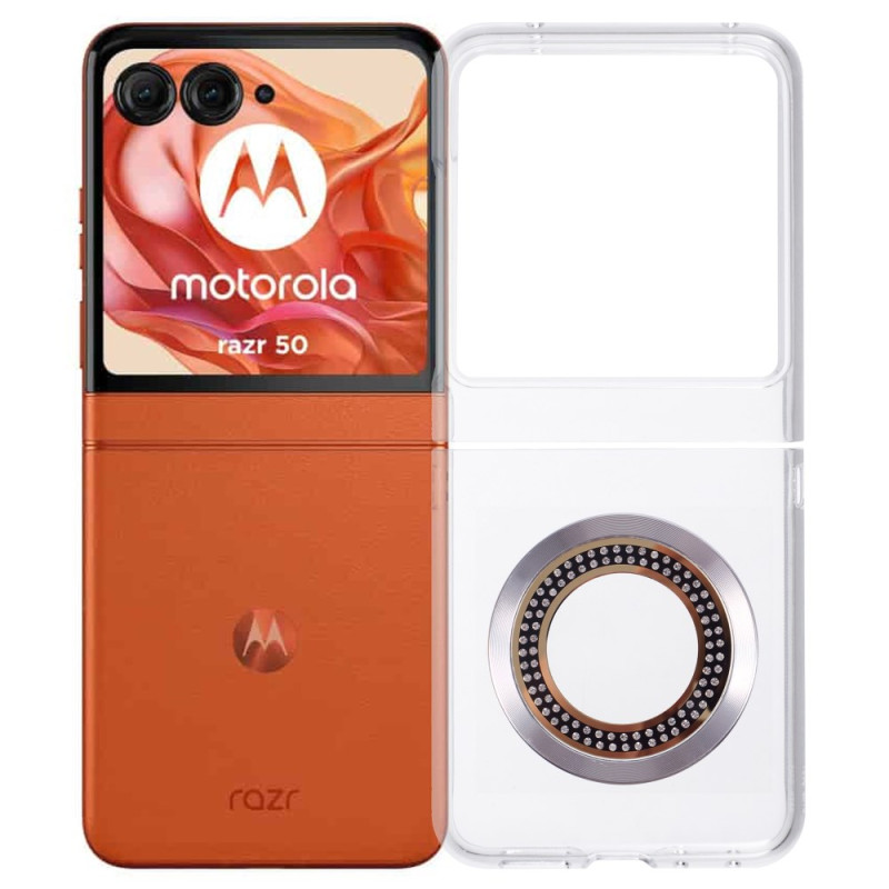 Coque Motorola Razr 70 / 60 / 50 5G Transparente et Strass