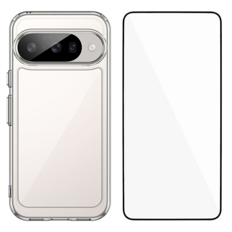 Coque Google Pixel 10 Transparente avec Protecteur Écran WANLONFENG