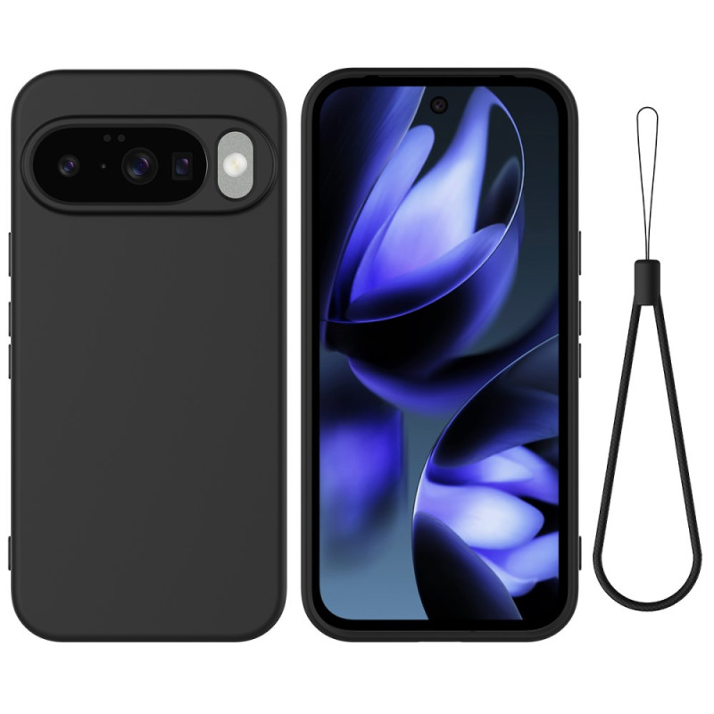 Coque Google Pixel 10 / 9 / 9 Pro Silicone Liquide à Lanière