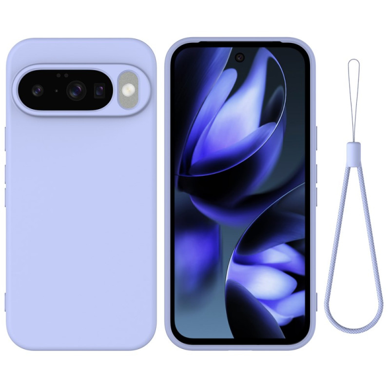 Coque Google Pixel 10 / 9 / 9 Pro Silicone Liquide à Lanière