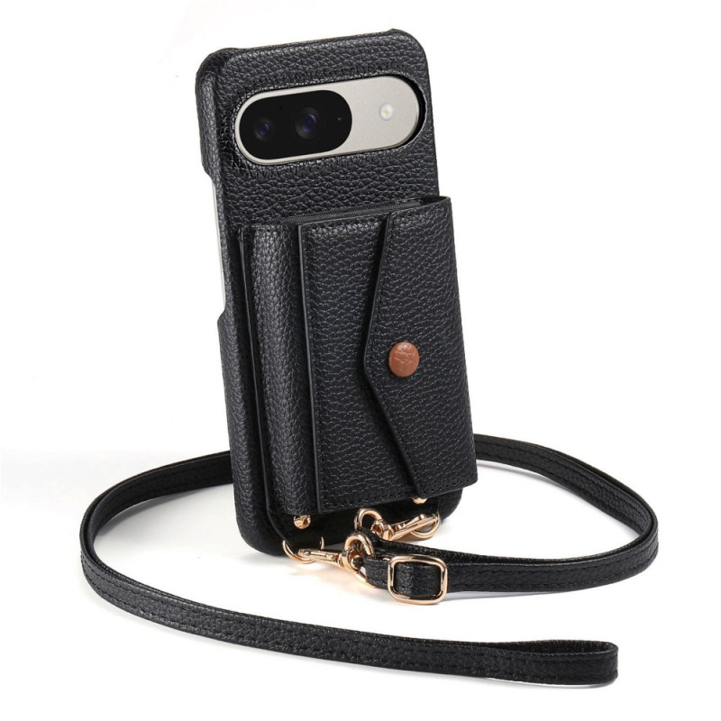 Coque Google Pixel 10 / 9 Porte-Cartes, Miroir et Bandoulière