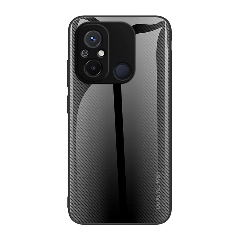 Coque Xiaomi Redmi 12C Verre Trempé Fibre Carbone Classique