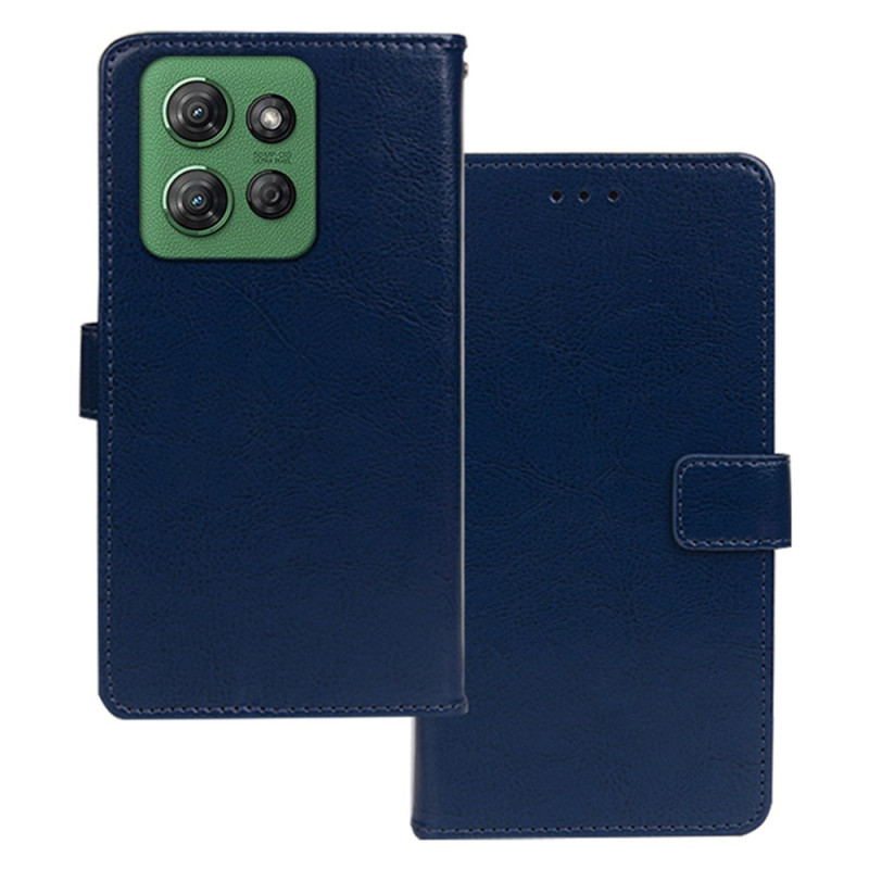 Housse Moto G Power (2025) Effet Cuir IDEWEI
