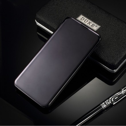 View Cover Samsung Galaxy S10 Lite Miroir et Effet Cuir View Cover Samsung Galaxy S10 Lite Miroir et Effet Cuir
