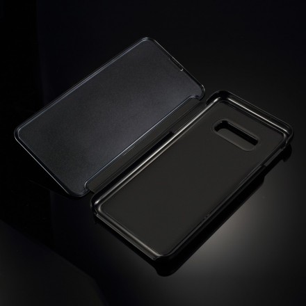 View Cover Samsung Galaxy S10 Lite Miroir et Effet Cuir View Cover Samsung Galaxy S10 Lite Miroir et Effet Cuir