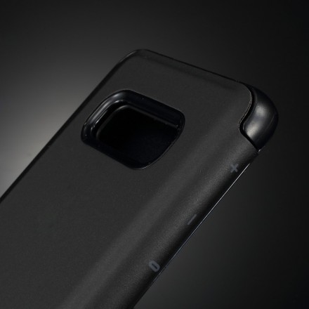 View Cover Samsung Galaxy S10 Lite Miroir et Effet Cuir View Cover Samsung Galaxy S10 Lite Miroir et Effet Cuir