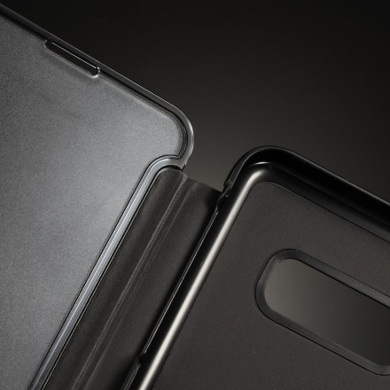 View Cover Samsung Galaxy S10 Lite Miroir et Effet Cuir View Cover Samsung Galaxy S10 Lite Miroir et Effet Cuir