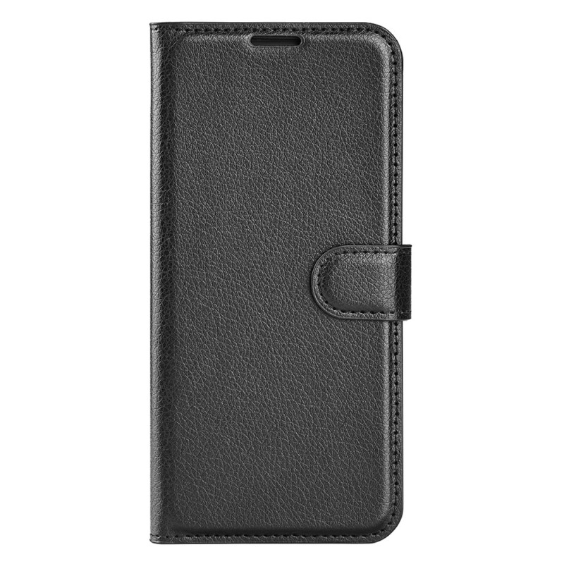 Housse Moto G Power (2025) Simili Cuir Litchi Classique