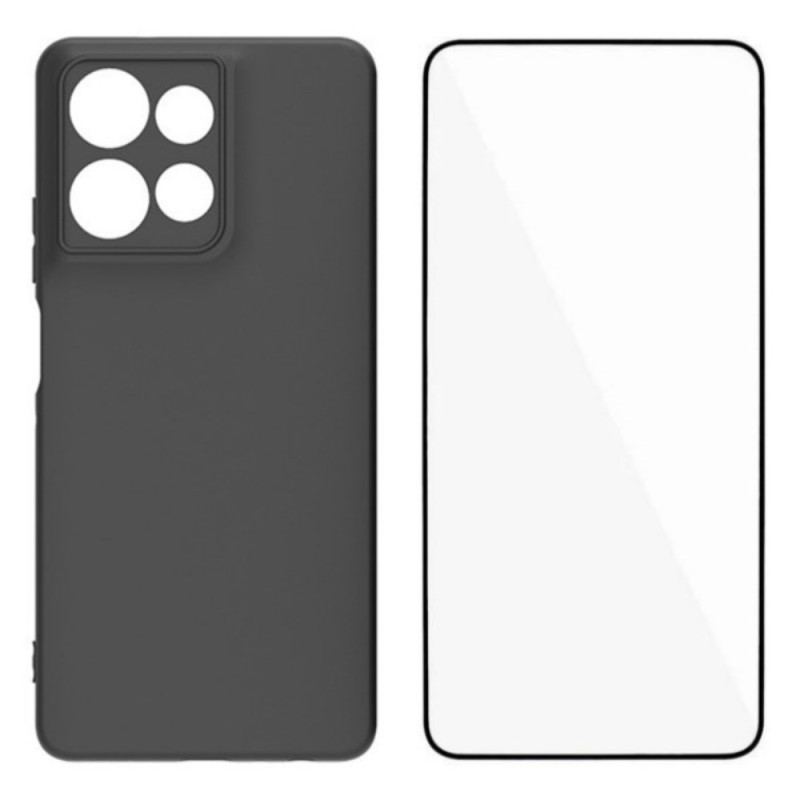 Coque Moto G Power (2025) Silicone avec Protection Écran WANLONFENG