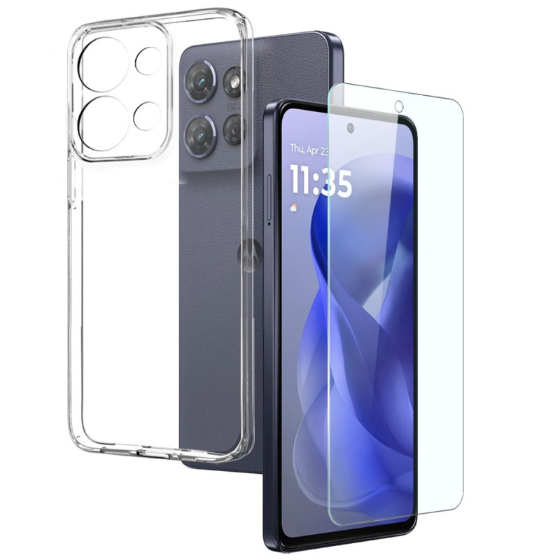 Coque Moto G Power (2025) Transparente avec Protection Écran