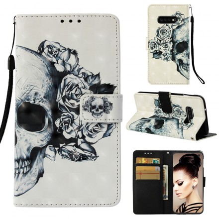 Housse Samsung Galaxy S10 Lite Tête de Mort Fleurie Housse Samsung Galaxy S10 Lite Tête de Mort Fleurie