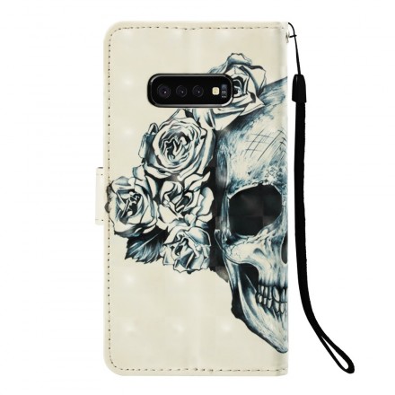 Housse Samsung Galaxy S10 Lite Tête de Mort Fleurie Housse Samsung Galaxy S10 Lite Tête de Mort Fleurie
