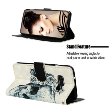 Housse Samsung Galaxy S10 Lite Tête de Mort Fleurie Housse Samsung Galaxy S10 Lite Tête de Mort Fleurie