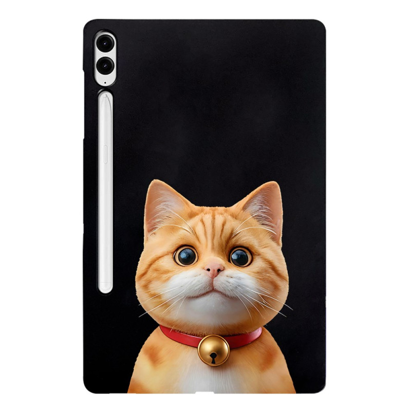 Coque Samsung Galaxy Tab S10 Plus / S9 FE Plus / S9 Plus Porte-Stylet Chat
