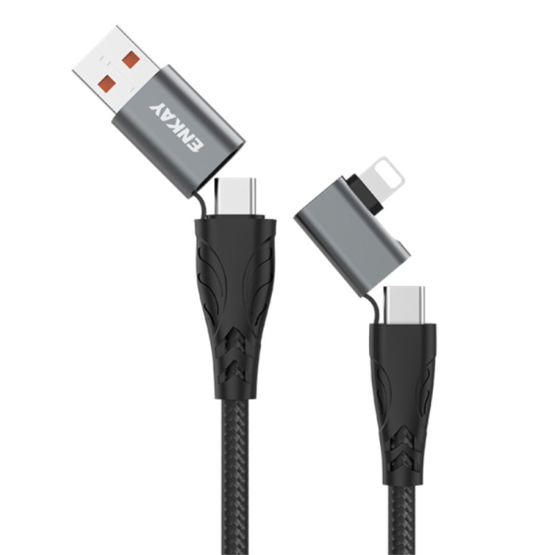 Câble de Charge Rapide 4-en-1 ENKAY 2m