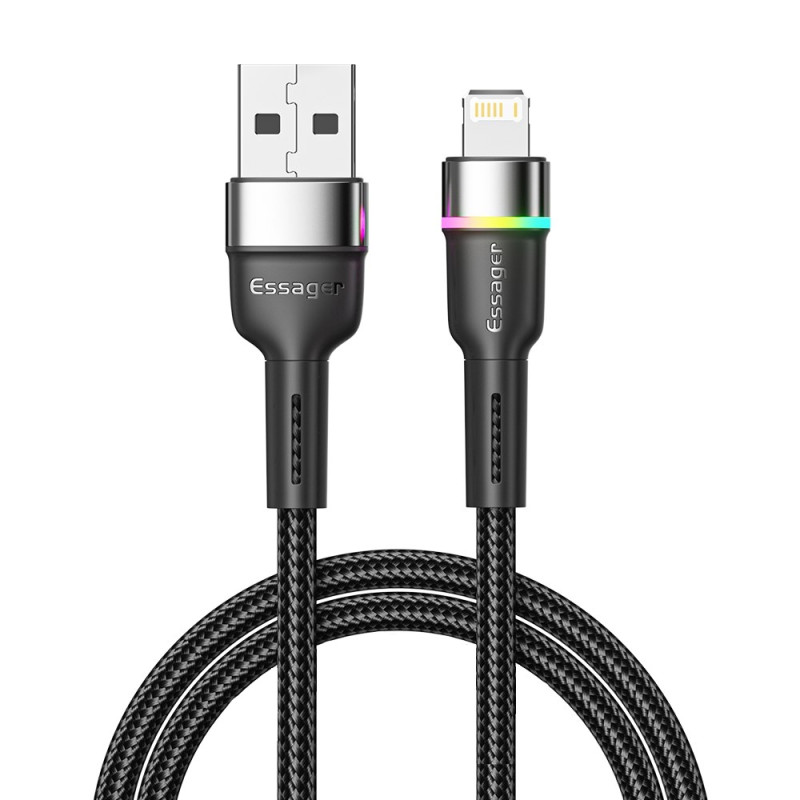 Câble de Charge Rapide USB-A vers 6 Broches avec LED 2m ESSAGER