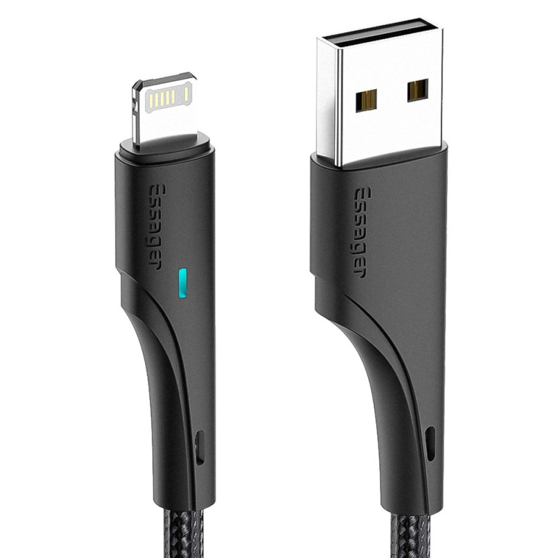 Câble de Chargeur pour Smartphone avec Transfert Rapide et LED - 3m