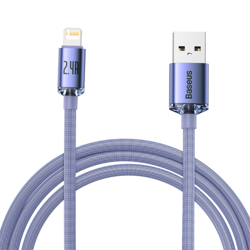 Câble de Données USB vers iP Crystal Shine Series BASEUS - 2m