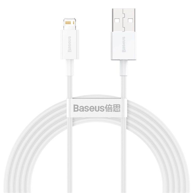 Câble de Charge Rapide et de Données USB vers iP 2.4A Superior Series BASEUS 2m