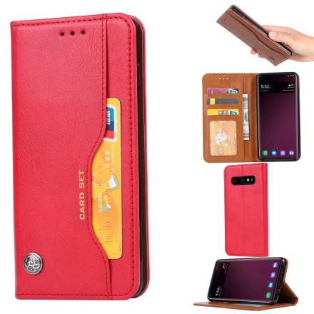Flip Cover Samsung Galaxy S10 Simili Cuir Porte-Cartes