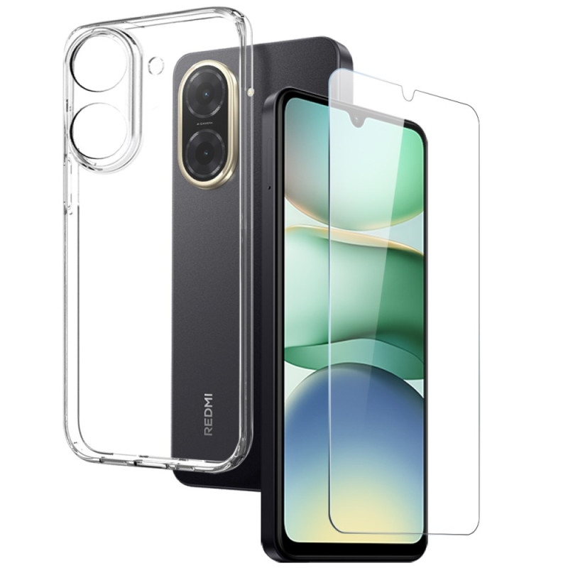 Coque Xiaomi Redmi A5 4G Transparente avec Film de Protection Écran