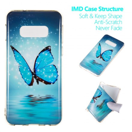Coque Samsung Galaxy S10 Lite Papillon Bleu Fluorescente Coque Samsung Galaxy S10 Lite Papillon Bleu Fluorescente