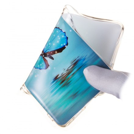 Coque Samsung Galaxy S10 Lite Papillon Bleu Fluorescente Coque Samsung Galaxy S10 Lite Papillon Bleu Fluorescente