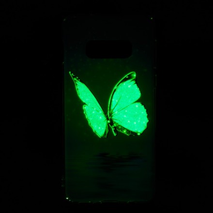 Coque Samsung Galaxy S10 Lite Papillon Bleu Fluorescente Coque Samsung Galaxy S10 Lite Papillon Bleu Fluorescente