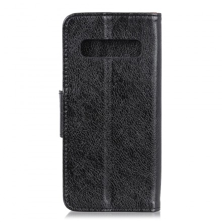 Housse Samsung Galaxy S10 Plus Effet Cuir Brillant Housse Samsung Galaxy S10 Plus Effet Cuir Brillant