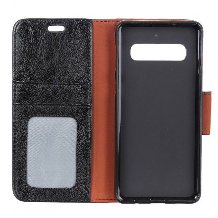 Housse Samsung Galaxy S10 Plus Effet Cuir Brillant Housse Samsung Galaxy S10 Plus Effet Cuir Brillant
