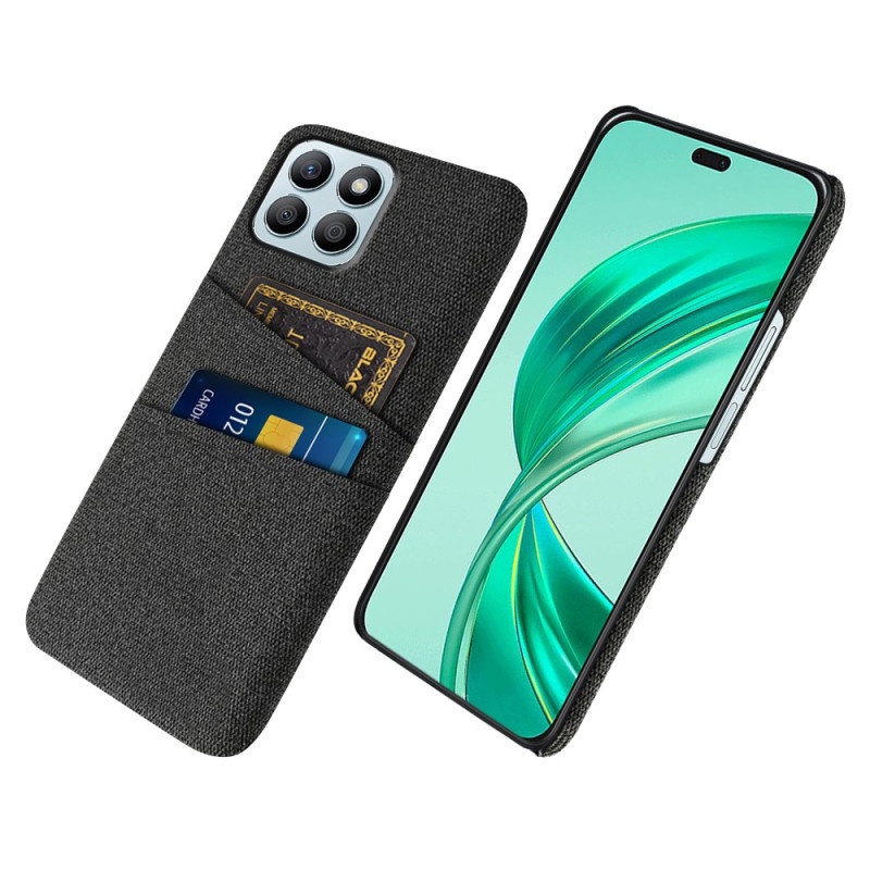 Coque Honor X8b Tissu avec Porte-Cartes