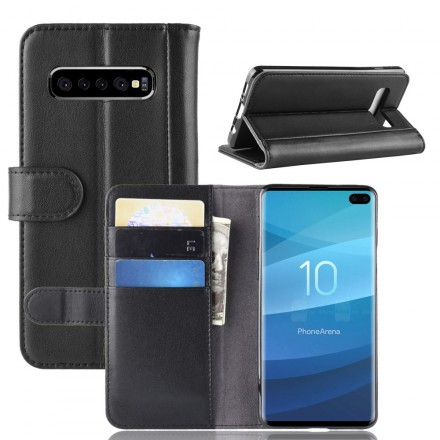 Housse Samsung Galaxy S10 Plus Cuir Fendu