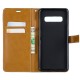 Housse Samsung Galaxy S10 Plus Tissu et Effet Cuir à Lanière Housse Samsung Galaxy S10 Plus Tissu et Effet Cuir à Lanière