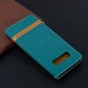 Housse Samsung Galaxy S10 Plus Tissu et Effet Cuir à Lanière Housse Samsung Galaxy S10 Plus Tissu et Effet Cuir à Lanière