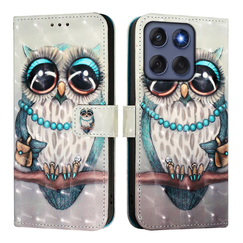 Housse Motorola Edge 60 / 60 Fusion Hibou Gris