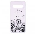 Coque Samsung Galaxy S10 Plus Transparente Pissenlits Noirs