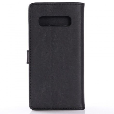 Housse Samsung Galaxy S10 Plus Simili Cuir Vintage Housse Samsung Galaxy S10 Plus Simili Cuir Vintage