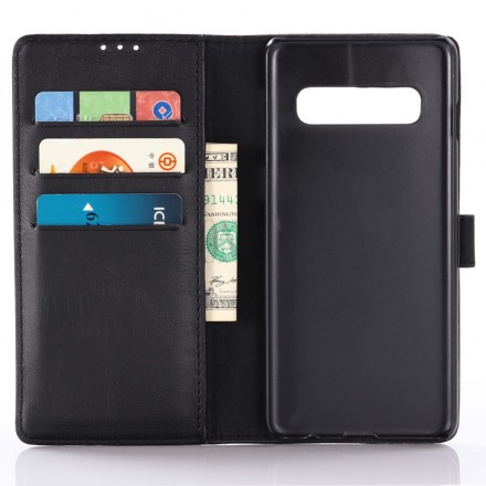 Housse Samsung Galaxy S10 Plus Simili Cuir Vintage Housse Samsung Galaxy S10 Plus Simili Cuir Vintage
