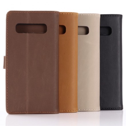 Housse Samsung Galaxy S10 Plus Simili Cuir Vintage Housse Samsung Galaxy S10 Plus Simili Cuir Vintage