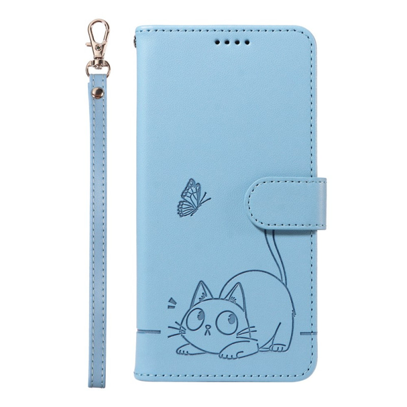 Housse Honor Magic 7 Pro 5G Chat à Lanière