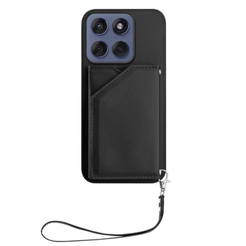 Coque Motorola Edge 60 / 60 Fusion Porte-Cartes et Lanière