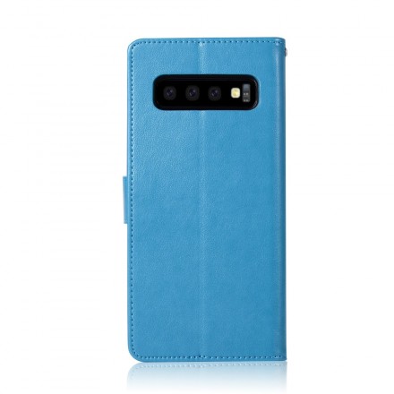 Housse Samsung Galaxy S10 Plus effet cuir Attrape Rêves Hibou