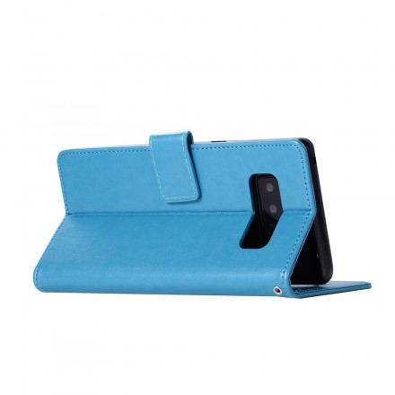 Housse Samsung Galaxy S10 Plus effet cuir Attrape Rêves Hibou