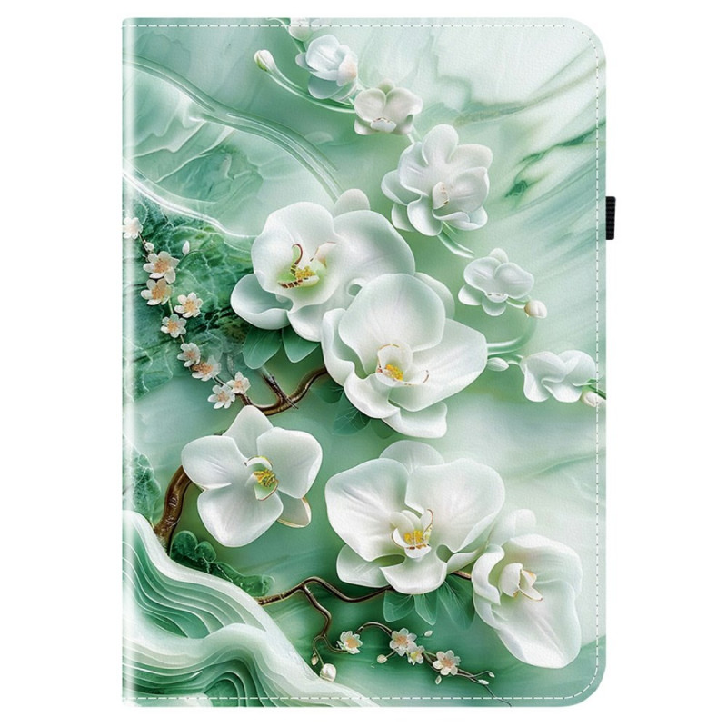 Étui Samsung Galaxy Tab S10 FE Plus Fleurs de Jade