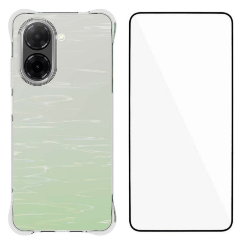 Coque Xiaomi Redmi A5 Transparente Renforcée avec Protection Écran en Verre Trempé